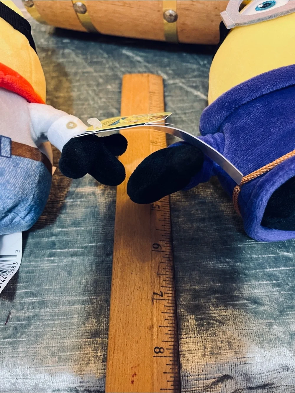 Lot of Two Yellow Plush Minion-Themed Kids Backpack Buddy
